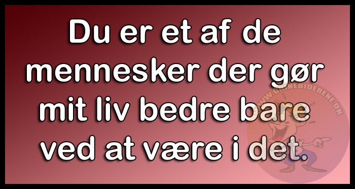 Du er et af de mennesker