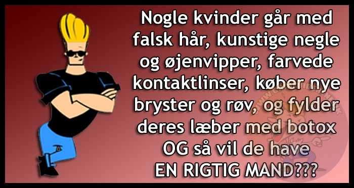 Nogle kvinder går med falsk hår, kunstige negle